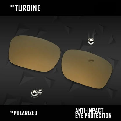 OOWLIT Polarized Replacement Lenses for Oakley Turbine Sunglasses
