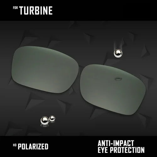OOWLIT Polarized Replacement Lenses for Oakley Turbine Sunglasses