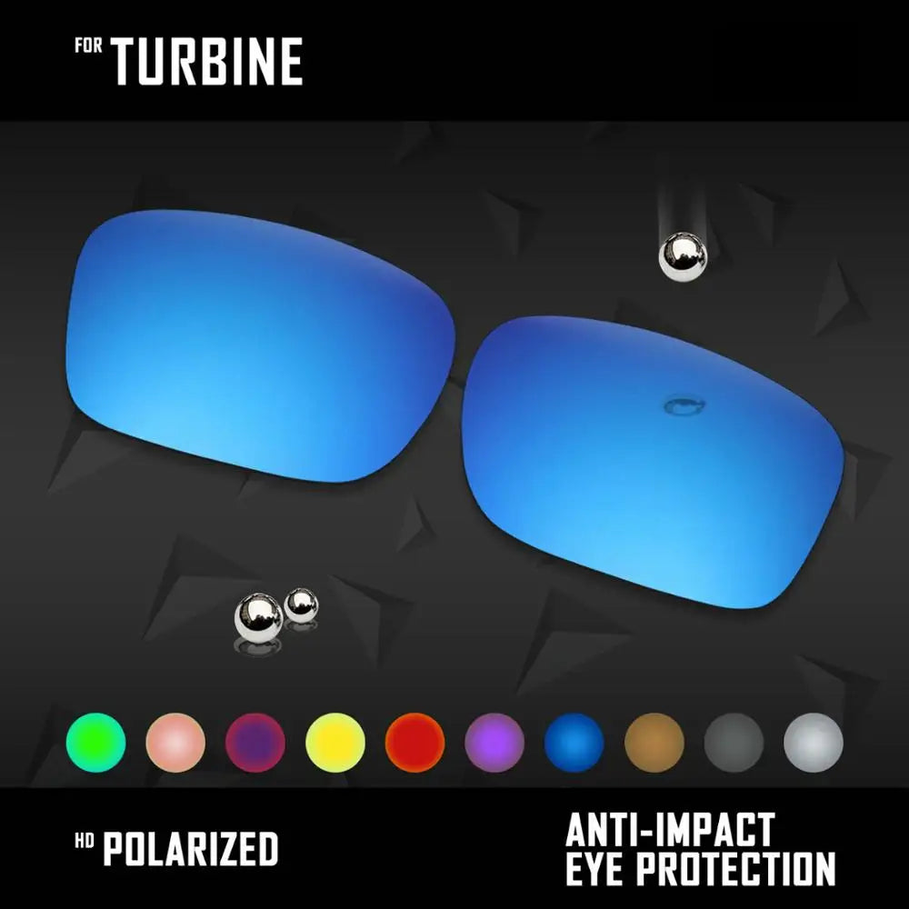 OOWLIT Polarized Replacement Lenses for Oakley Turbine Sunglasses