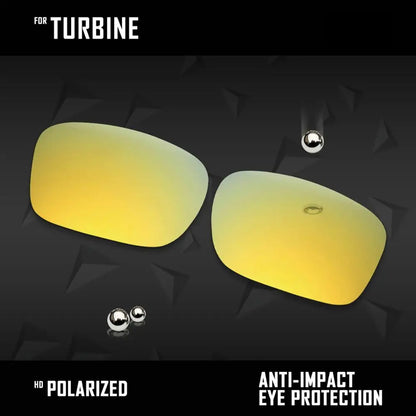 OOWLIT Polarized Replacement Lenses for Oakley Turbine Sunglasses
