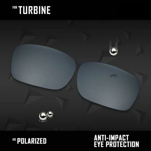 OOWLIT Polarized Replacement Lenses for Oakley Turbine Sunglasses
