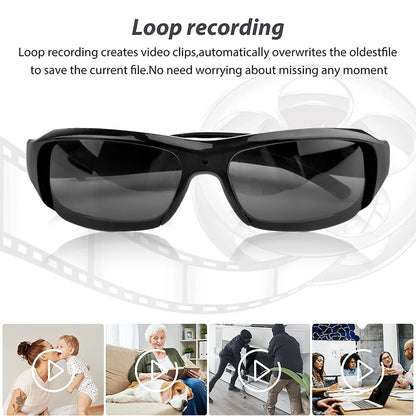 HD 1080P Wearable Mini Glasses Camera | Portable Sports & Security DVR