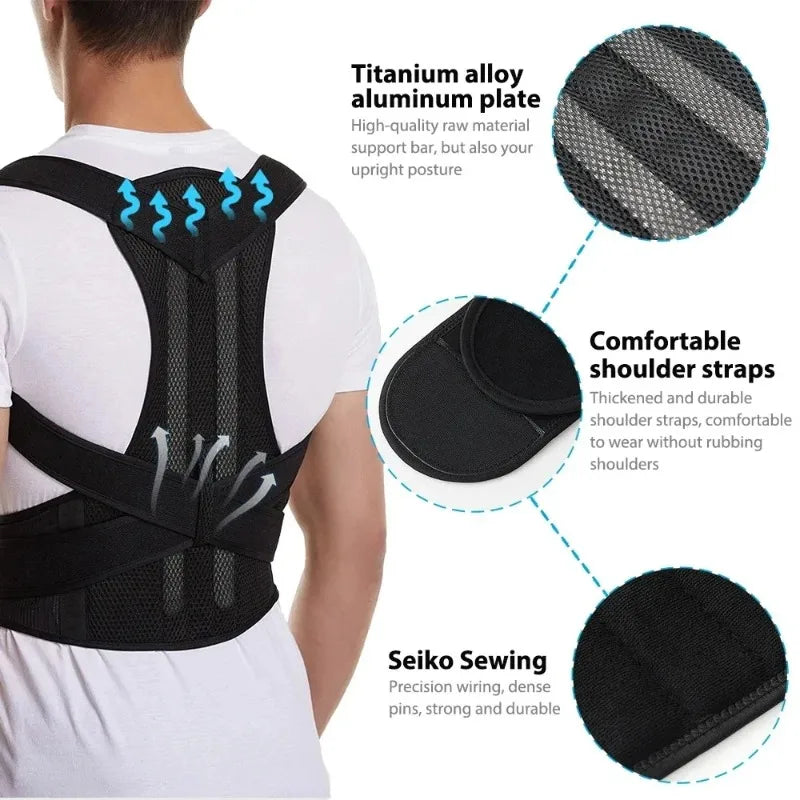 Support Brace & Lumbar Posture Corrector