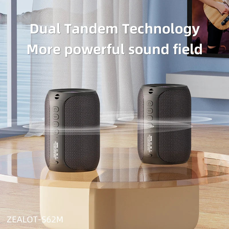 ZEALOT-S62M Portable Karaoke Machine & Bluetooth 5.3 Speaker System