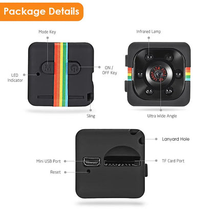 SQ11 Ultra-Small Mini Security Camera | Night Vision & Sport DV Recorder