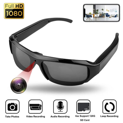 HD 1080P Wearable Mini Glasses Camera | Portable Sports & Security DVR