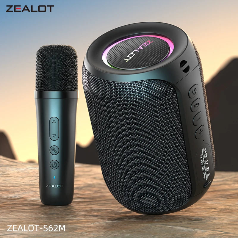ZEALOT-S62M Portable Karaoke Machine & Bluetooth 5.3 Speaker System