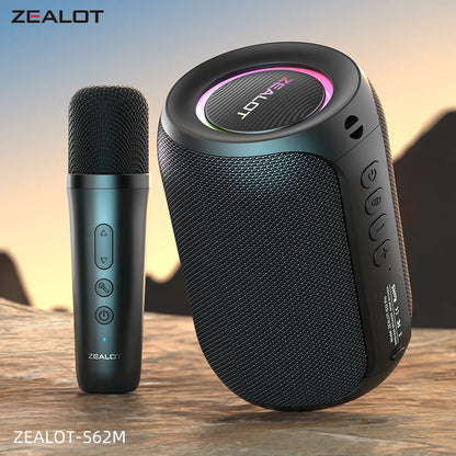 ZEALOT-S62M Portable Karaoke Machine & Bluetooth 5.3 Speaker System